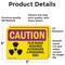 Signmission Radiation & Laser Sign, 3.5 in H x 5 in W, Vinyl Decal, Rectangle OS-2PACK-CR-D-35-L-10168 - alternate 3